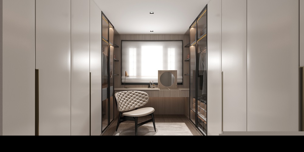 東方名苑首府300㎡意境東方別墅 裝修案例效果圖-衣帽間