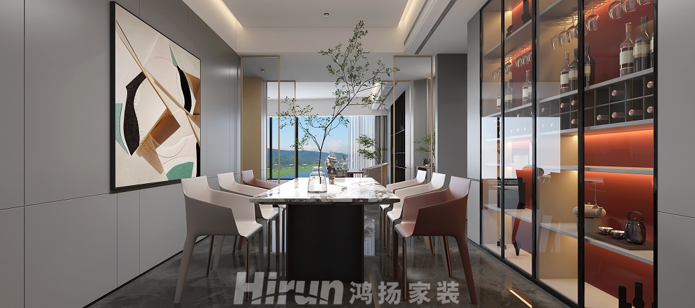 保利天禧220㎡雅致現代大平層 裝修案例效果圖-10