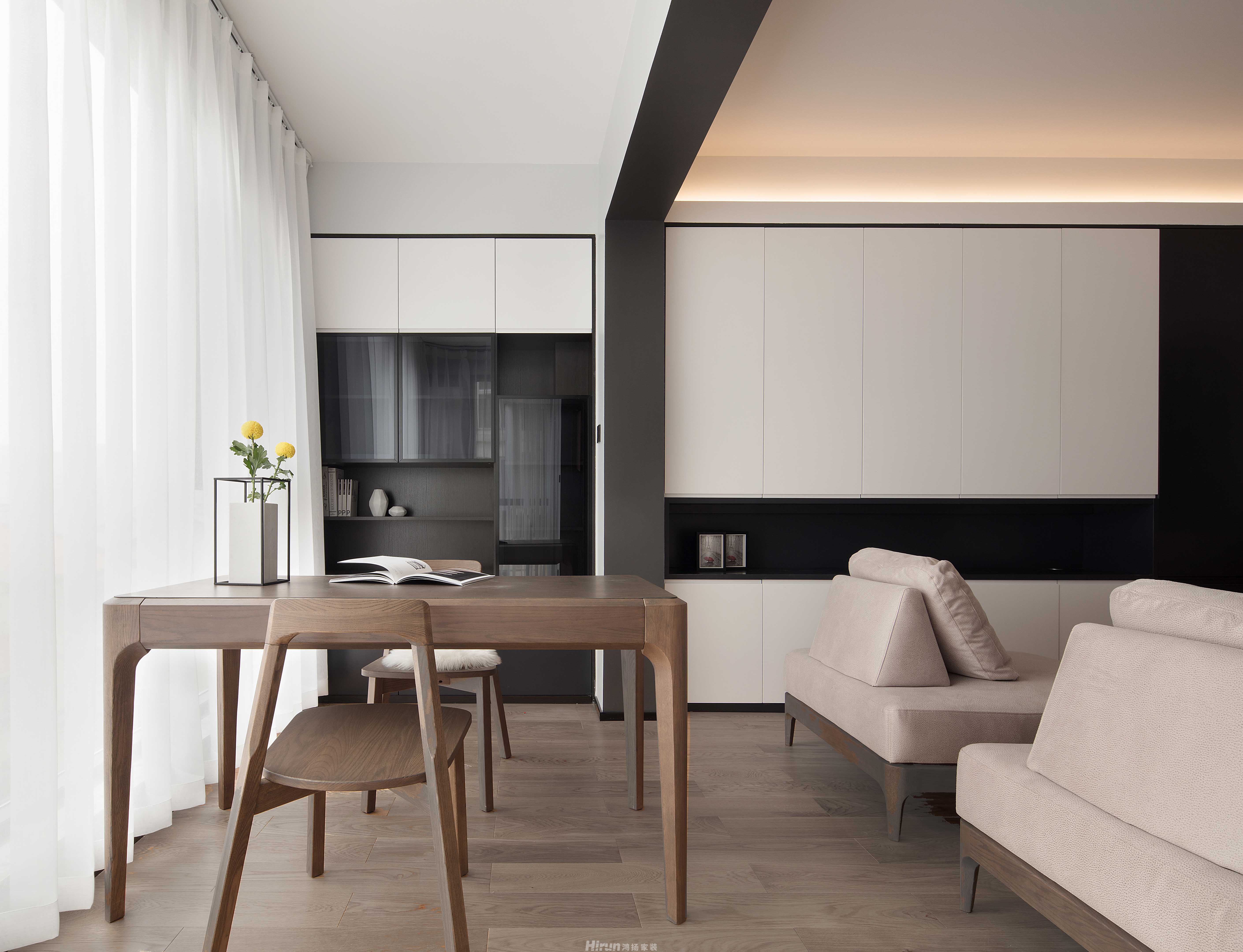 天一康園140㎡雅致現(xiàn)代四居室 裝修案例效果圖-swsy2018_1