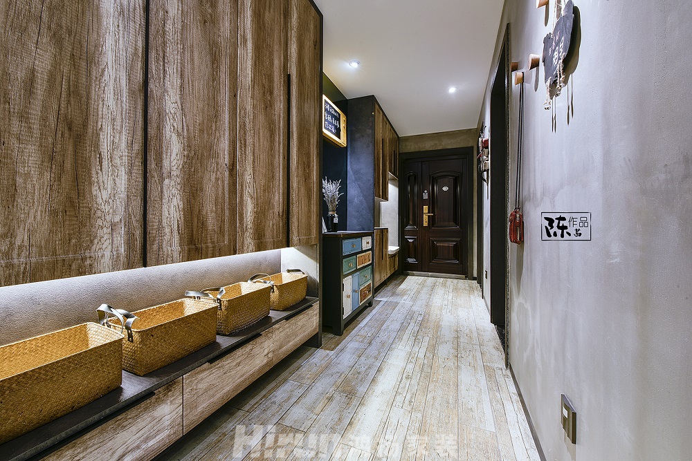 北辰三角洲136㎡工業再造四居室 裝修案例效果圖-002