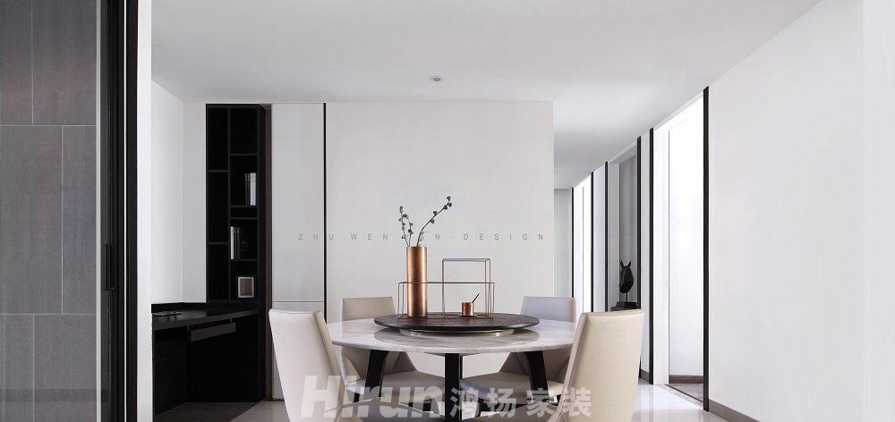 奧林匹克花園130㎡雅致現代四居室 裝修案例效果圖-15