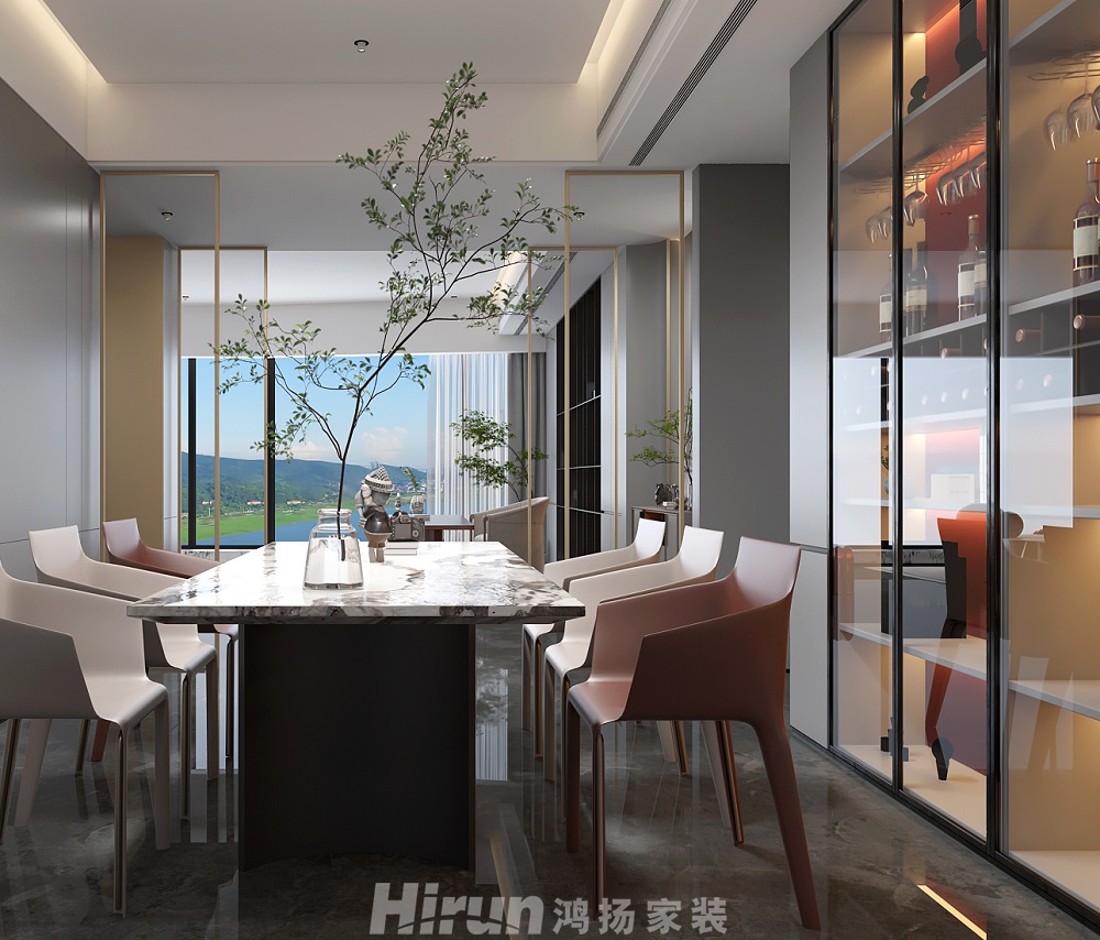 保利天禧220㎡雅致現代大平層 裝修案例效果圖-9