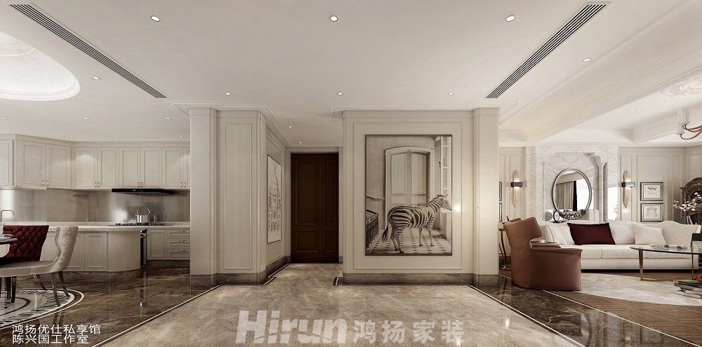 達(dá)美溪湖灣200㎡輕歐簡(jiǎn)美大平層 裝修案例效果圖-W132395268323212