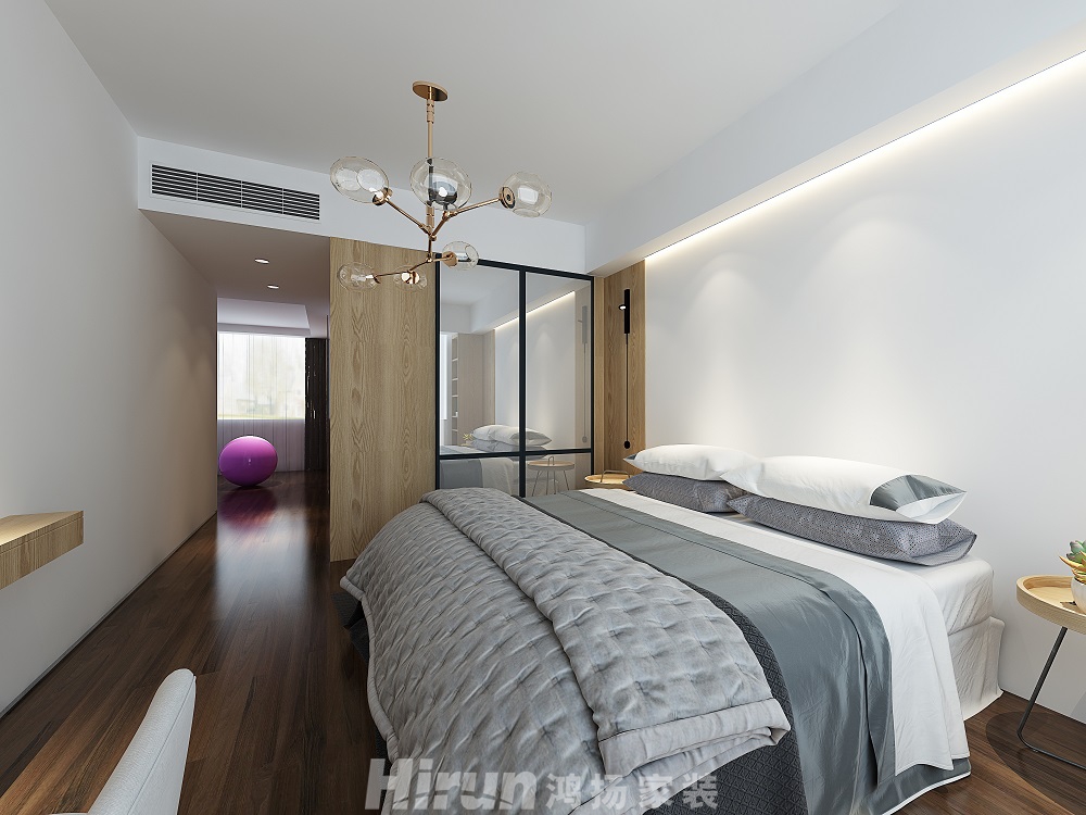 月湖蘭庭180㎡北歐之光大平層 裝修案例效果圖-1