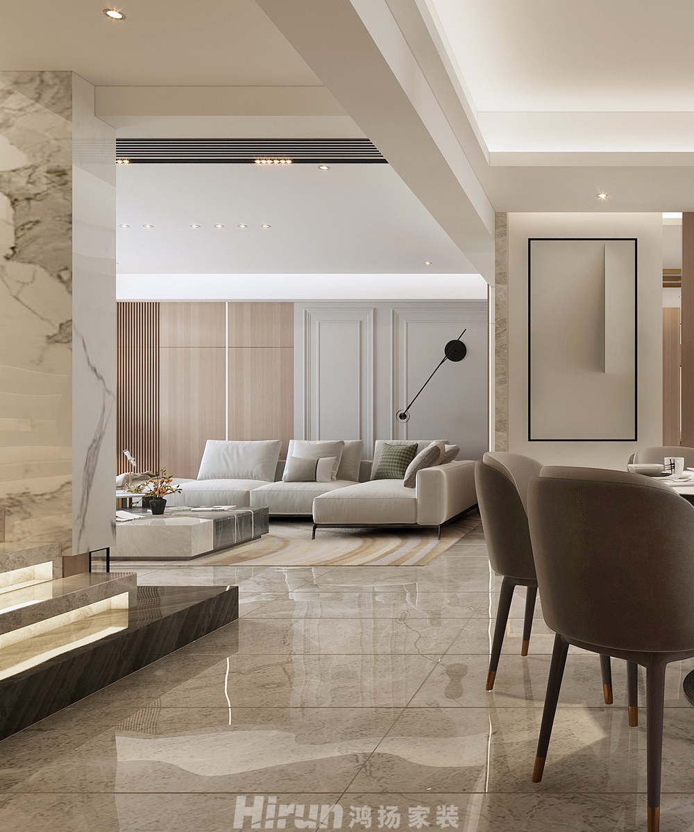 八方小區290㎡北歐之光復式 裝修案例效果圖-八方小區客餐廳 (15)