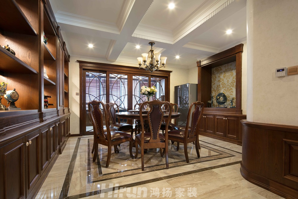 保利國際廣場370㎡歐美香頌大平層 裝修案例實景圖-04