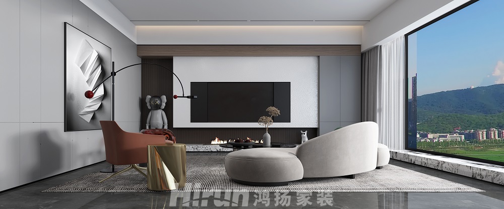 保利天禧220㎡雅致現代大平層 裝修案例效果圖-7