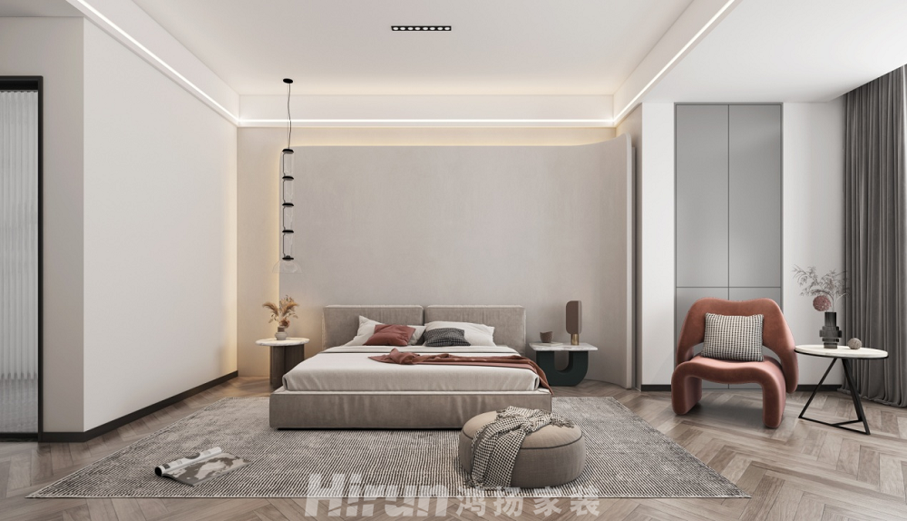 湘江壹號220㎡雅致現(xiàn)代大平層 裝修案例效果圖-圖片 27