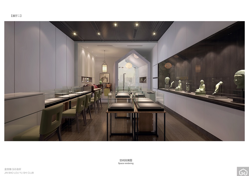 金寶樓·玉石會所300㎡江南印象會所 裝修案例效果圖-展廳2-02副本