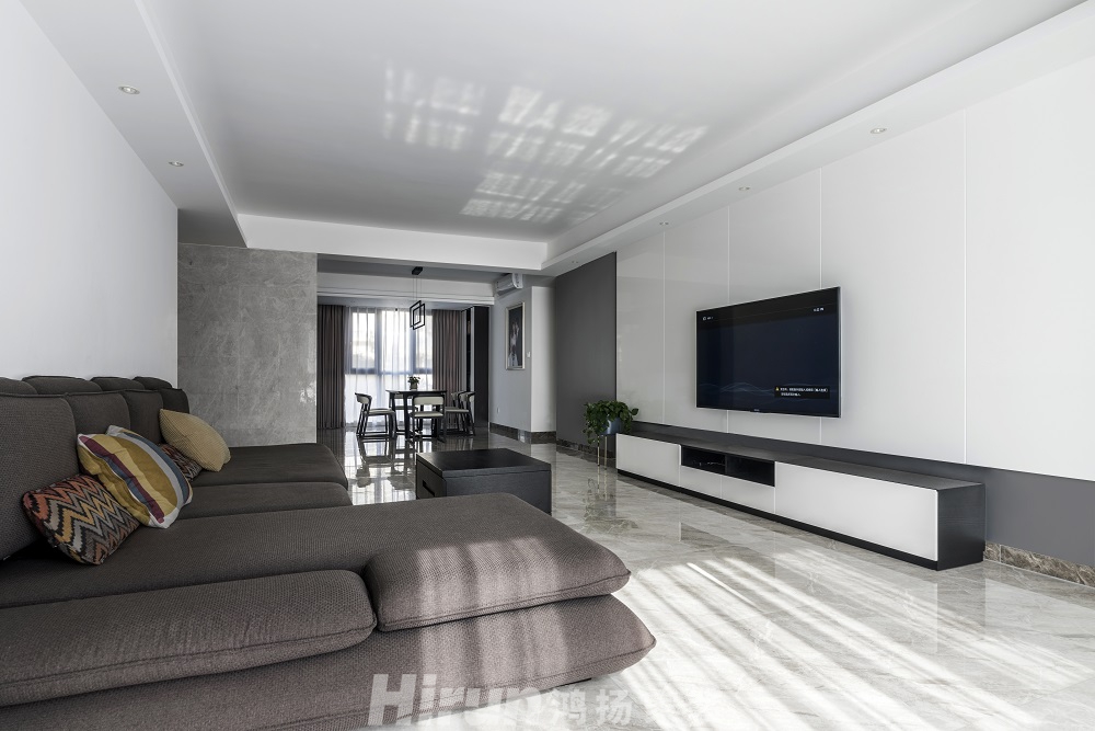 八方小區180㎡雅致現代大平層 裝修案例效果圖-6