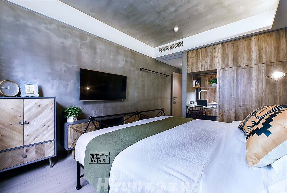 北辰三角洲136㎡工業再造四居室 裝修案例效果圖-011