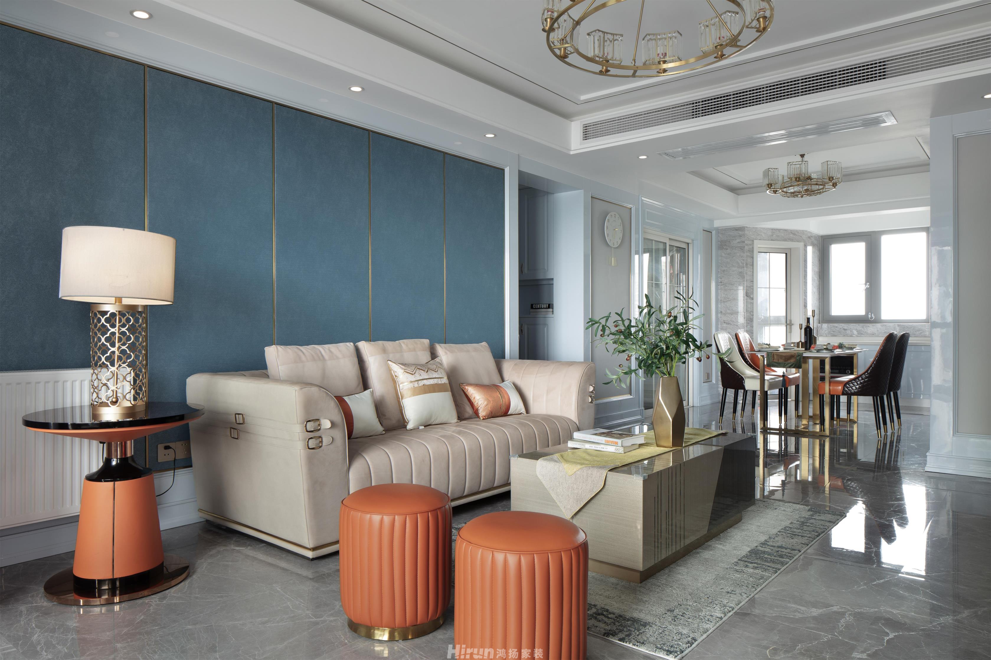 建發中央公園  140㎡新裝飾主義三居室 裝修案例效果圖-SWSY2020-5