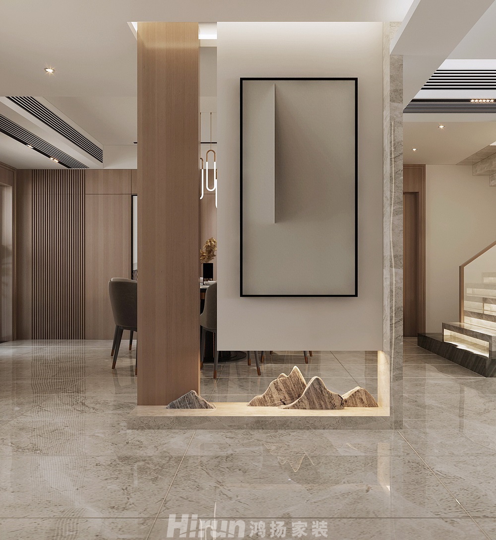 八方小區290㎡北歐之光復式 裝修案例效果圖-八方小區客餐廳 (1)