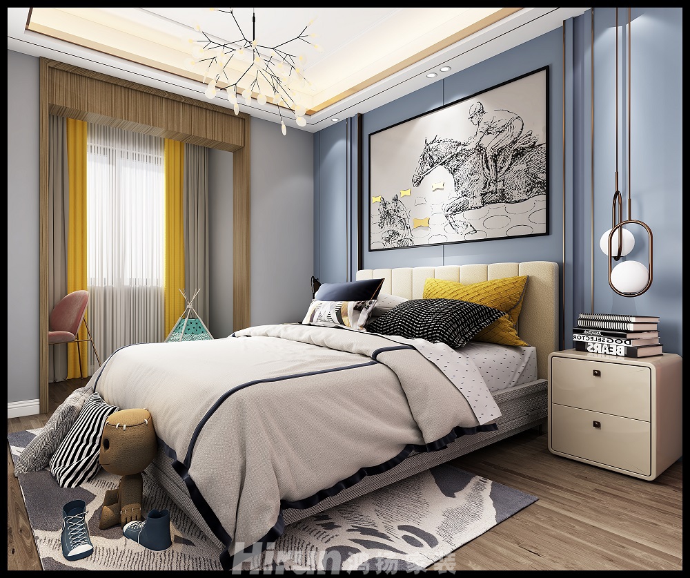 東城時代廣場123㎡三居室 裝修案例效果圖-b7b6526c273d0852955c9dedba26e8e