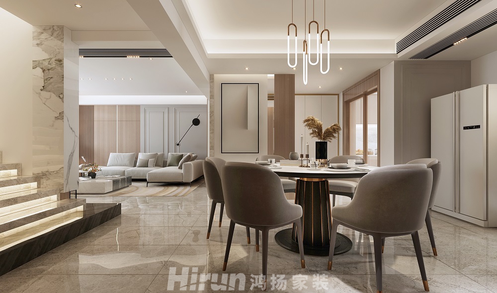 八方小區290㎡北歐之光復式 裝修案例效果圖-1 (5)