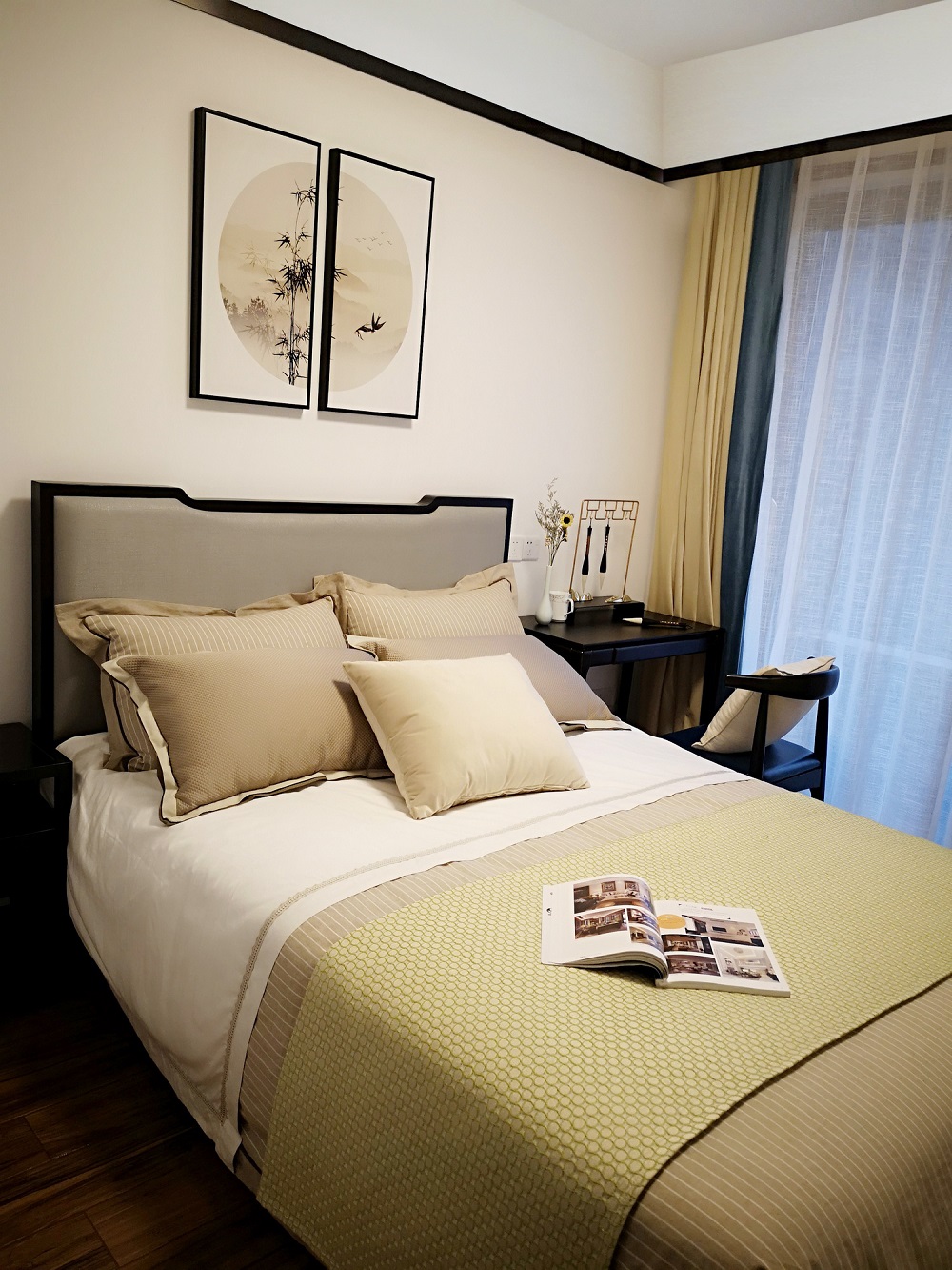 梅溪香山160㎡復合寫意四居室 裝修案例效果圖-上屋攝影｜梅溪香山 ( (6)