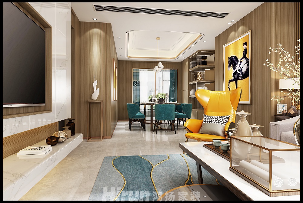 東城時代廣場123㎡三居室 裝修案例效果圖-bfd70e70793e5aa9aa78ab0a5e73e14