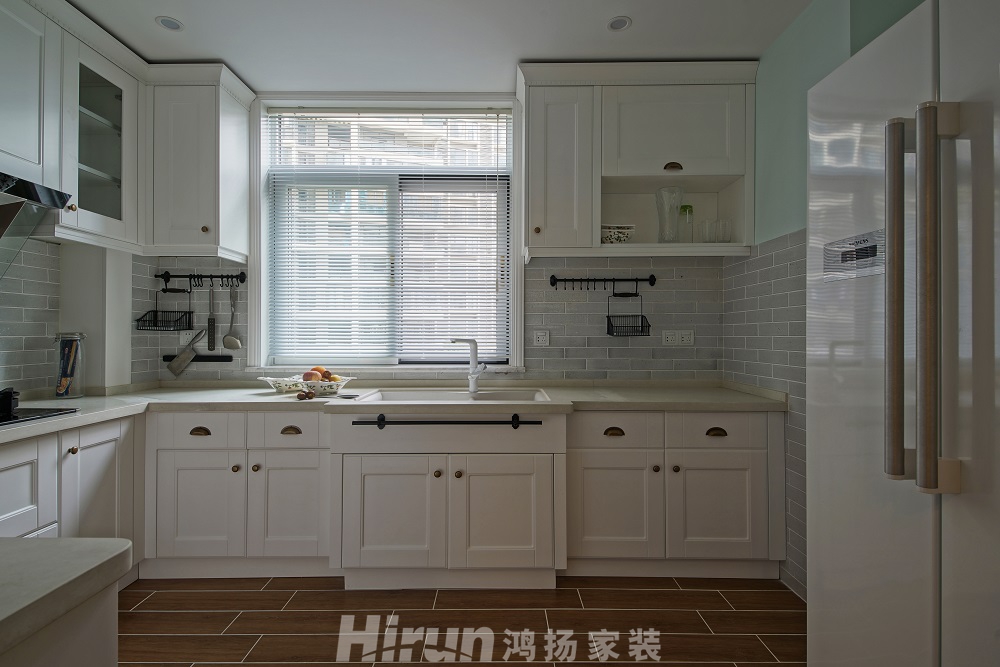 長沙歸心苑202㎡輕歐簡美大平層 裝修案例效果圖-廚房