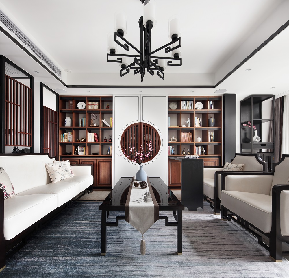 梅溪香山160㎡復合寫意四居室 裝修案例效果圖-實景圖 (1)