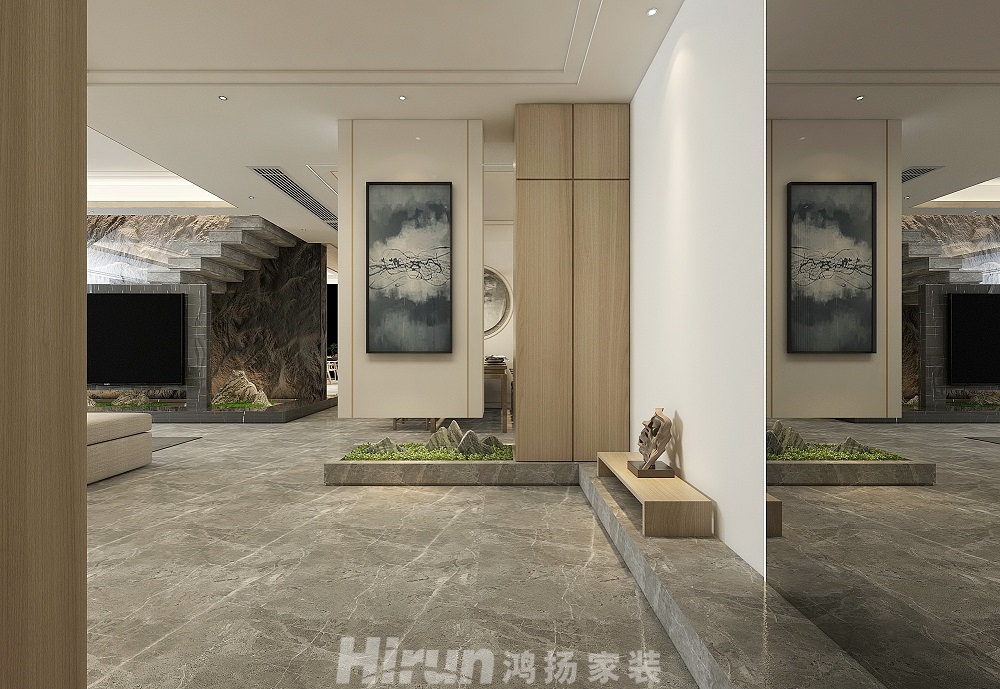 云頂梅溪湖320㎡復(fù)合寫意復(fù)式 裝修案例效果圖-云頂梅溪湖 (4)