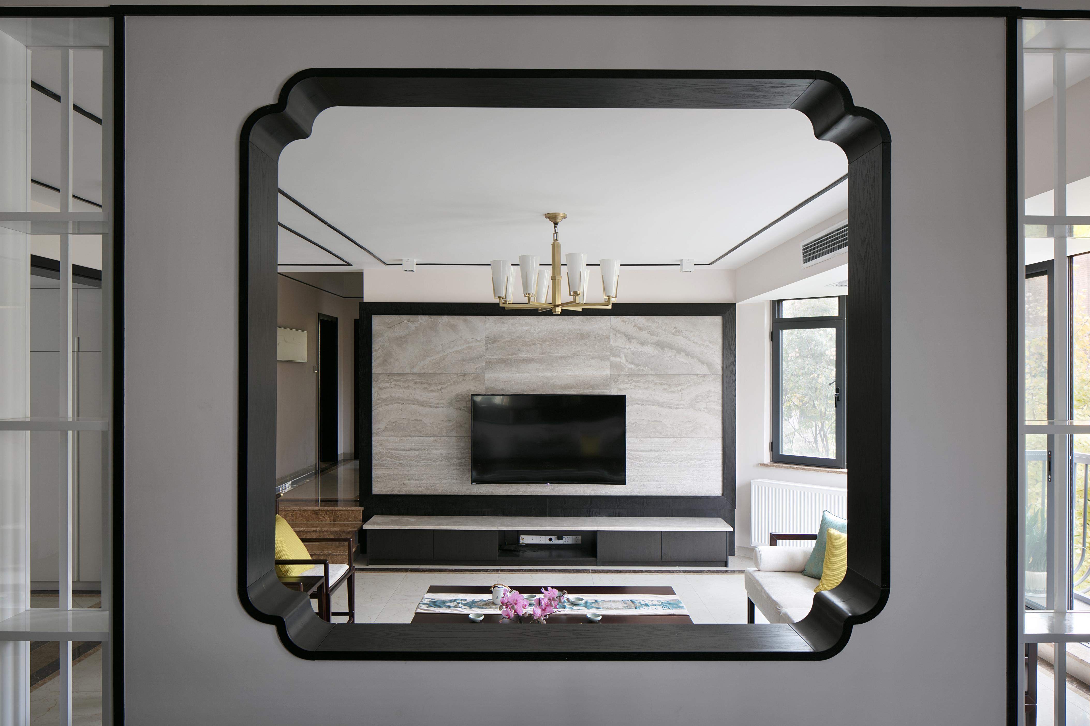 綠城桂花城150㎡復合寫意四居室 裝修案例效果圖-swsy2017_7