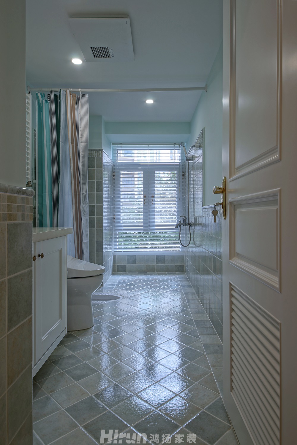 長沙歸心苑202㎡輕歐簡美大平層 裝修案例效果圖-公衛