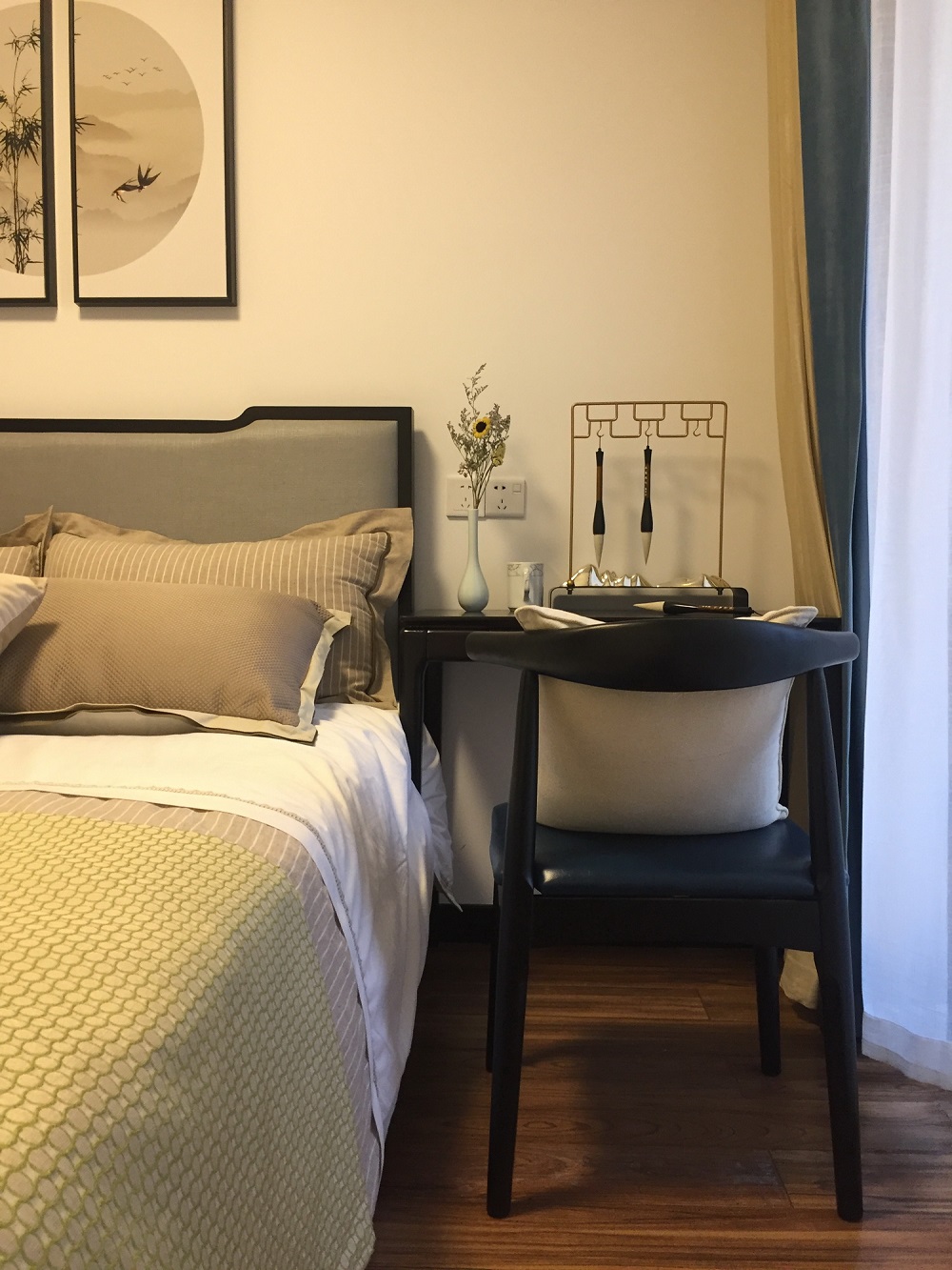 梅溪香山160㎡復合寫意四居室 裝修案例效果圖-上屋攝影｜梅溪香山 ( (7)