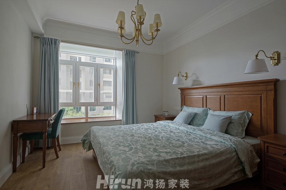 長沙歸心苑202㎡輕歐簡美大平層 裝修案例效果圖-主臥