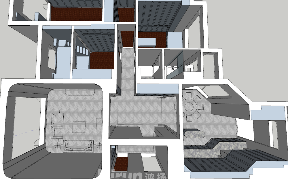 達(dá)美溪湖灣200㎡輕歐簡(jiǎn)美大平層 裝修案例效果圖-7132395268416878