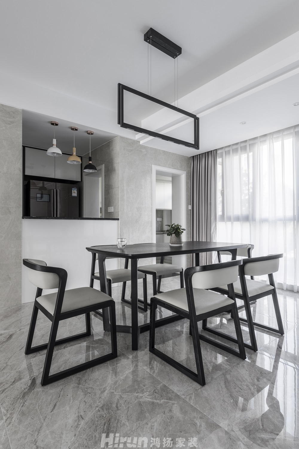 八方小區180㎡雅致現代大平層 裝修案例效果圖-22