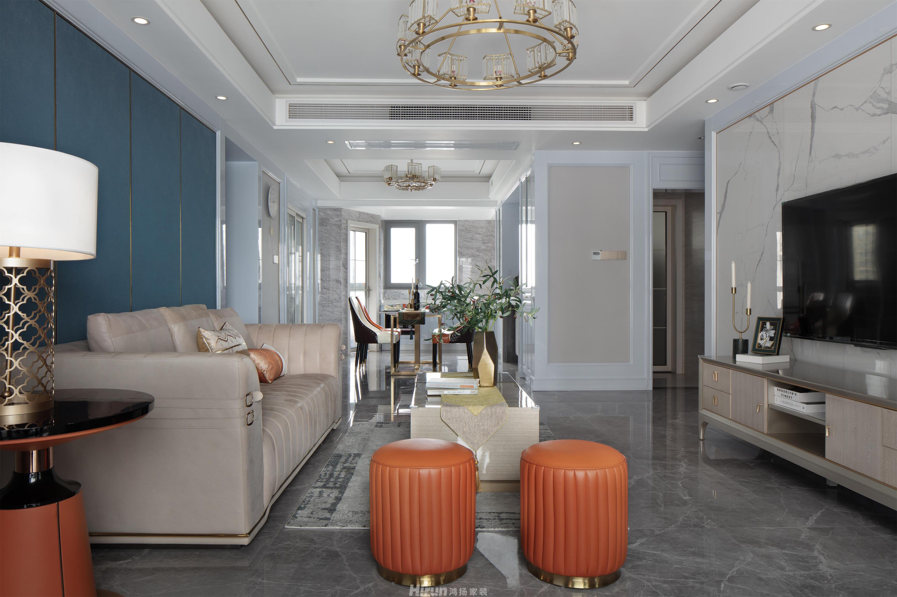 建發中央公園  140㎡新裝飾主義三居室 裝修案例效果圖-SWSY2020-4