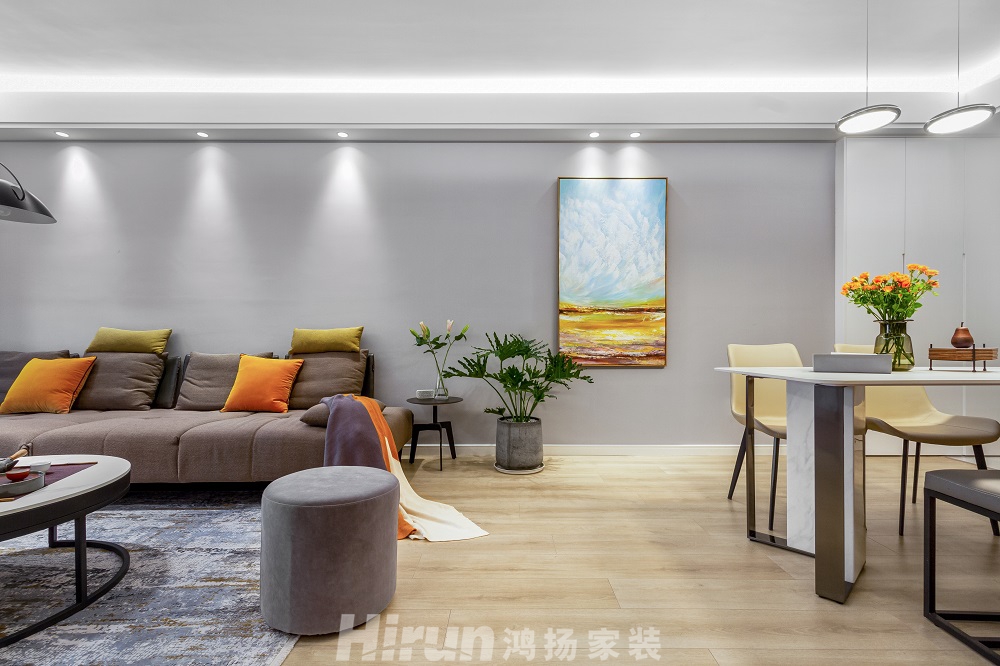 北辰三角洲118㎡北歐之光三居室 裝修案例效果圖-007