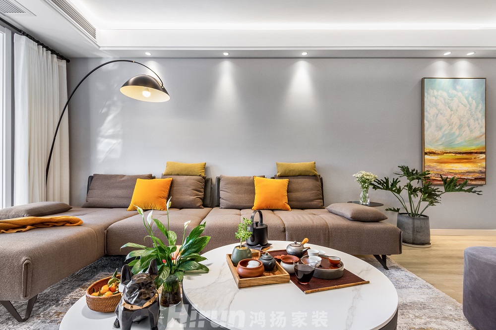 北辰三角洲118㎡北歐之光三居室 裝修案例效果圖-009