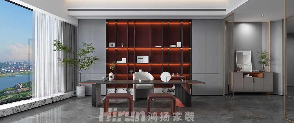 保利天禧220㎡雅致現代大平層 裝修案例效果圖-8