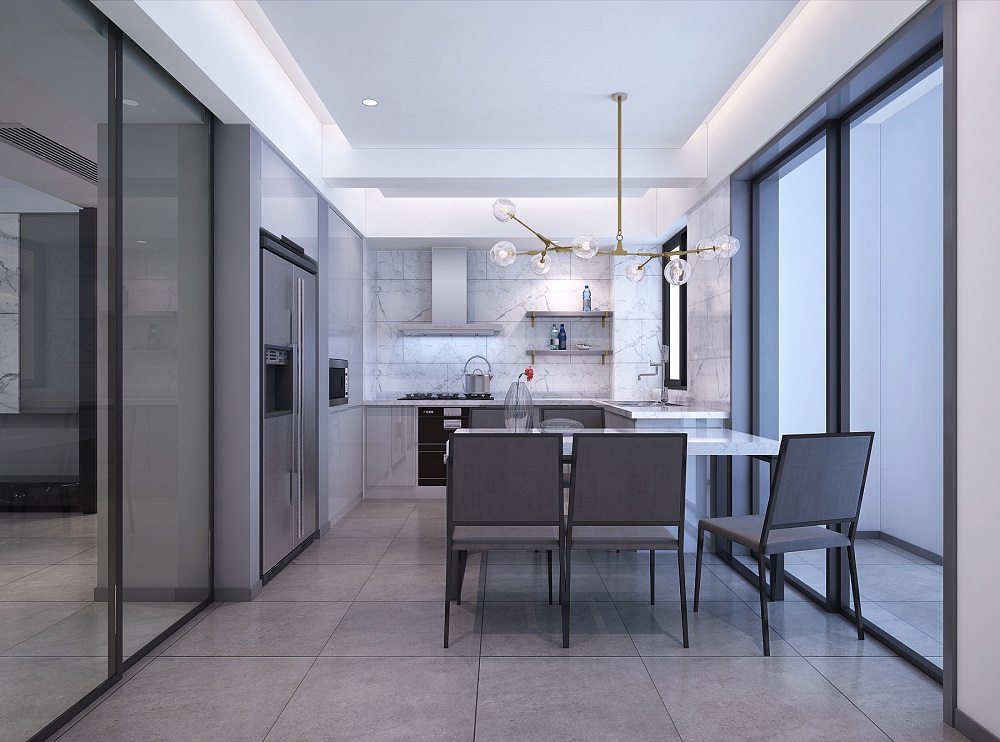 北辰三角洲125㎡雅致現代三居室 裝修案例效果圖-33 副本