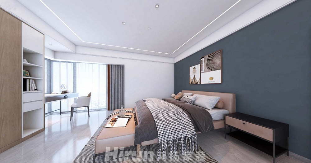 北辰定江洋180㎡雅致現代大平層 裝修案例效果圖-7