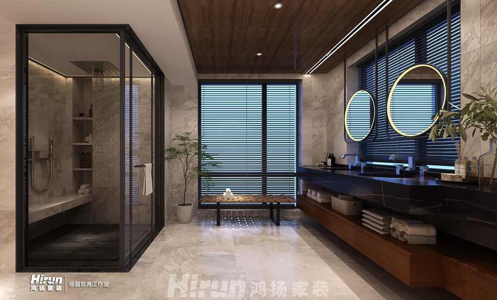 九華湖壹號300㎡復合寫意大平層 裝修案例效果圖-內衛_111