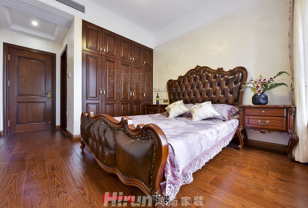 中泰財富湘江165㎡歐美香頌四居室 裝修案例效果圖-6