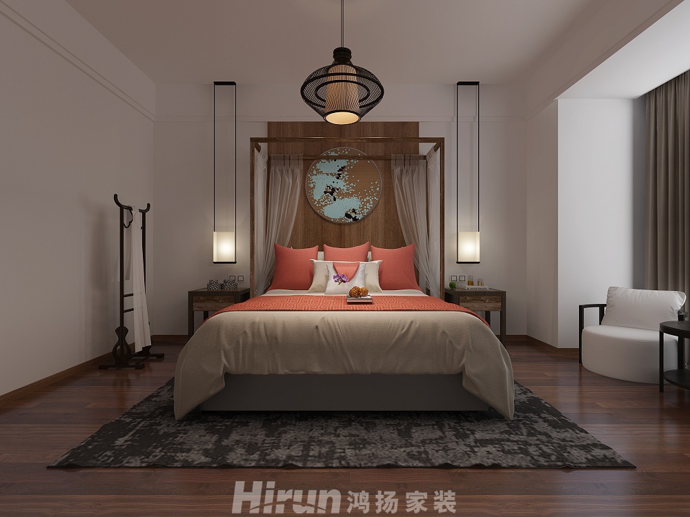 天源-蓉國新賦170㎡復(fù)合寫意四居室 裝修案例效果圖-女兒房