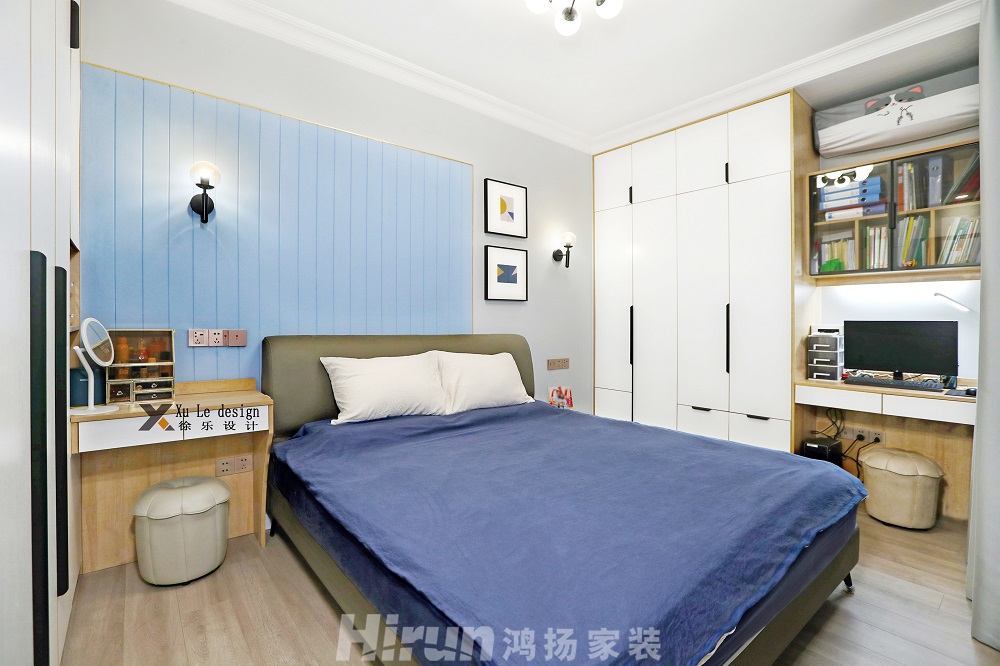 金沙泊岸100㎡北歐之光三居室 裝修案例實景圖-022