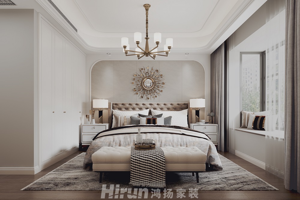 景秀家園145㎡輕歐簡美四居室 裝修案例效果圖-3