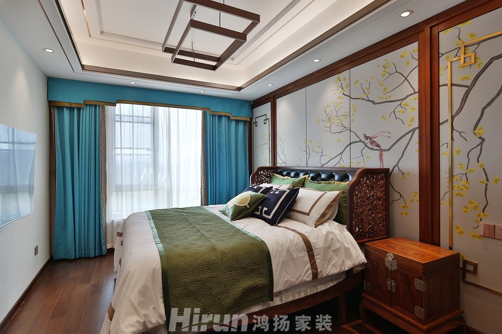 晉合湘水灣280㎡東方古雅大平層 裝修案例效果圖-7