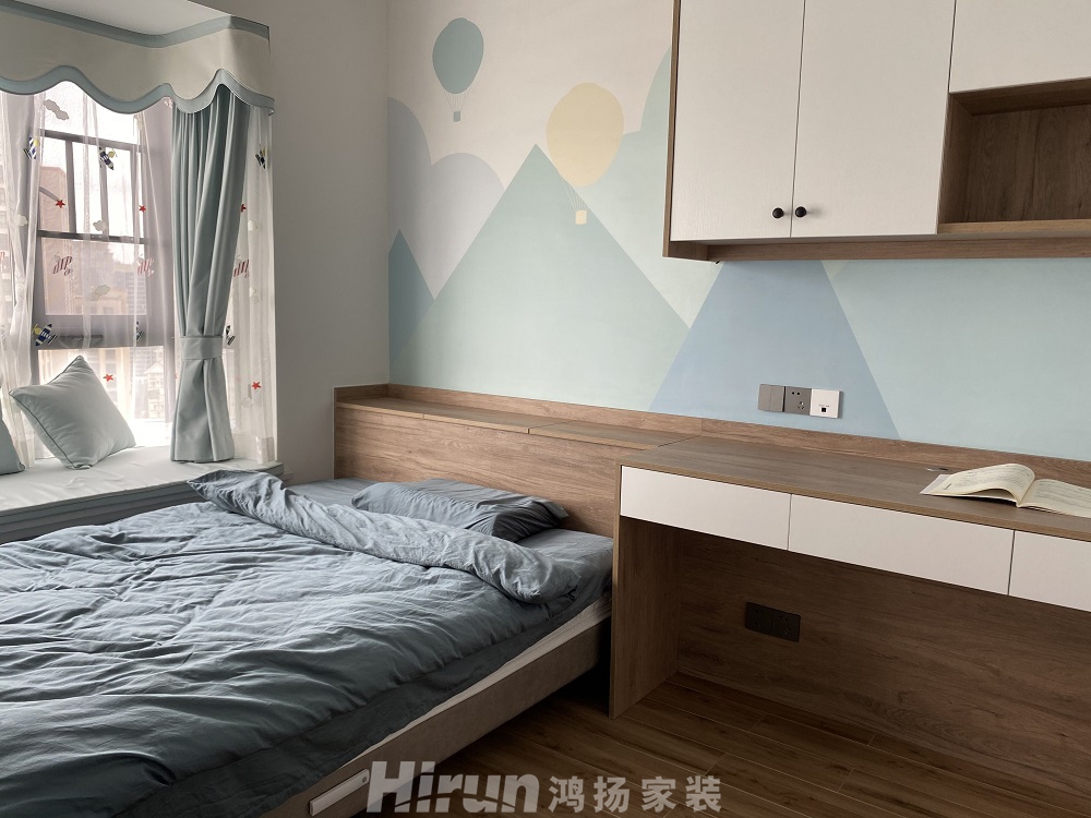 東方名苑120㎡雅致現(xiàn)代三居室 裝修案例效果圖-5