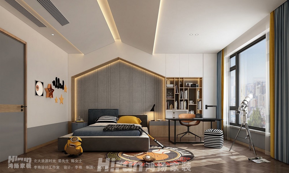 北大資源時(shí)光450㎡復(fù)合寫意別墅 裝修案例效果圖-F132394225942949