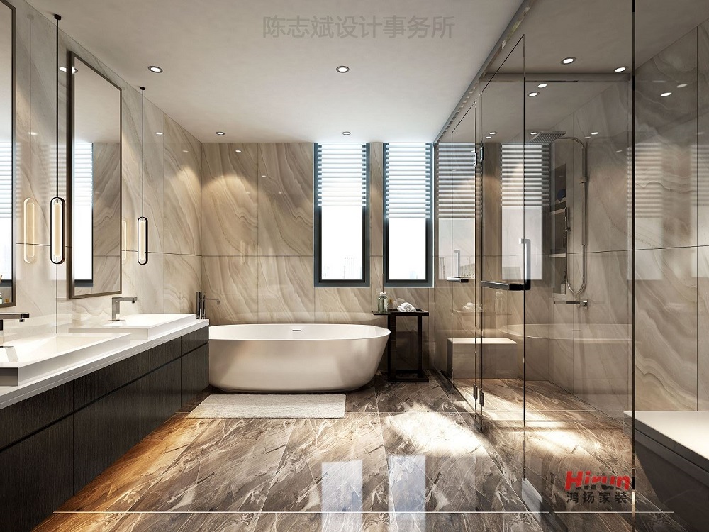 武漢華僑城260㎡雅致現(xiàn)代復(fù)式 裝修案例效果圖-H132379807591868