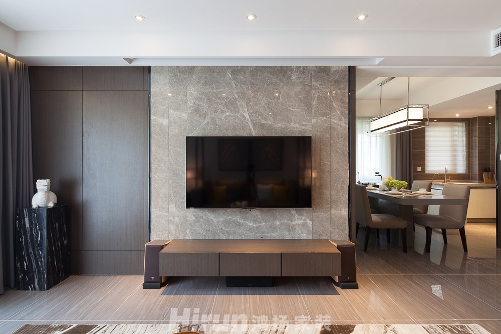 雅士林150㎡雅致現(xiàn)代四居室 裝修案例效果圖-1