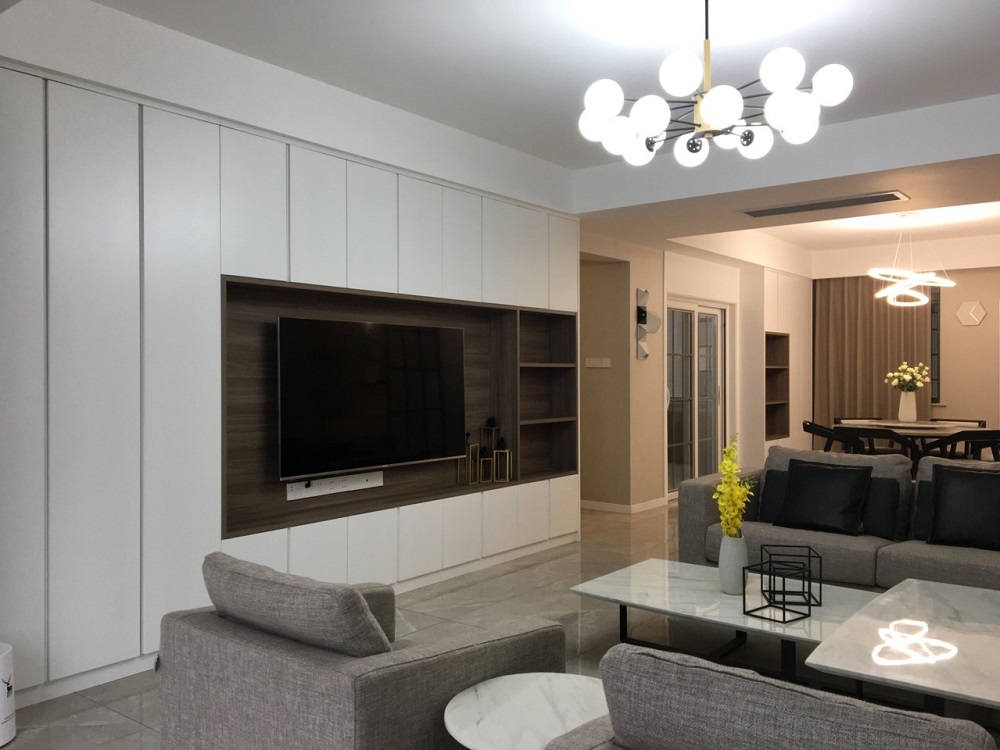 匯通國際160㎡雅致現代四居室 裝修案例效果圖-9