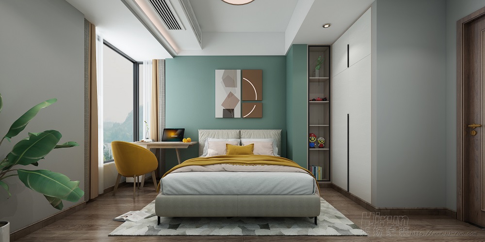 聯(lián)誼麗景灣160㎡復(fù)合寫意四居室 裝修案例效果圖-9