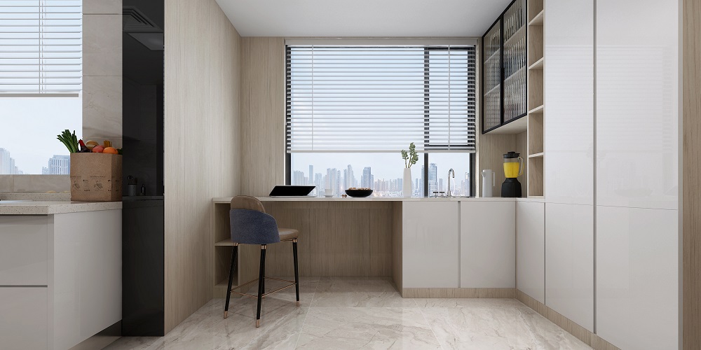 中泰財富湘江90㎡北歐之光二居室 裝修案例效果圖-6