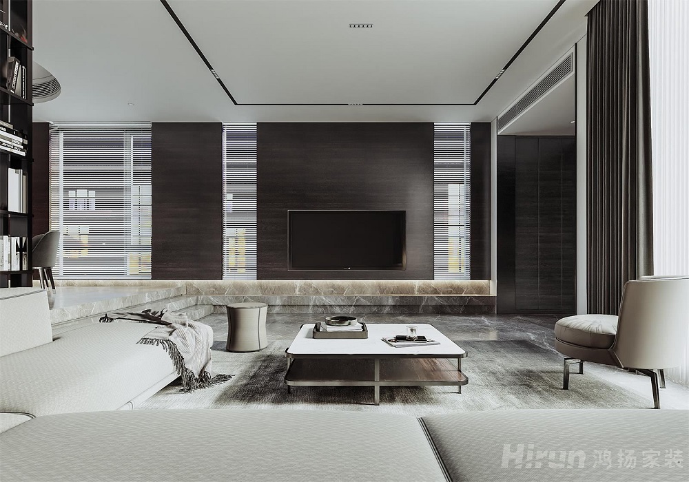 明昇壹城300㎡雅致現(xiàn)代別墅 裝修案例效果圖-1132393394089022